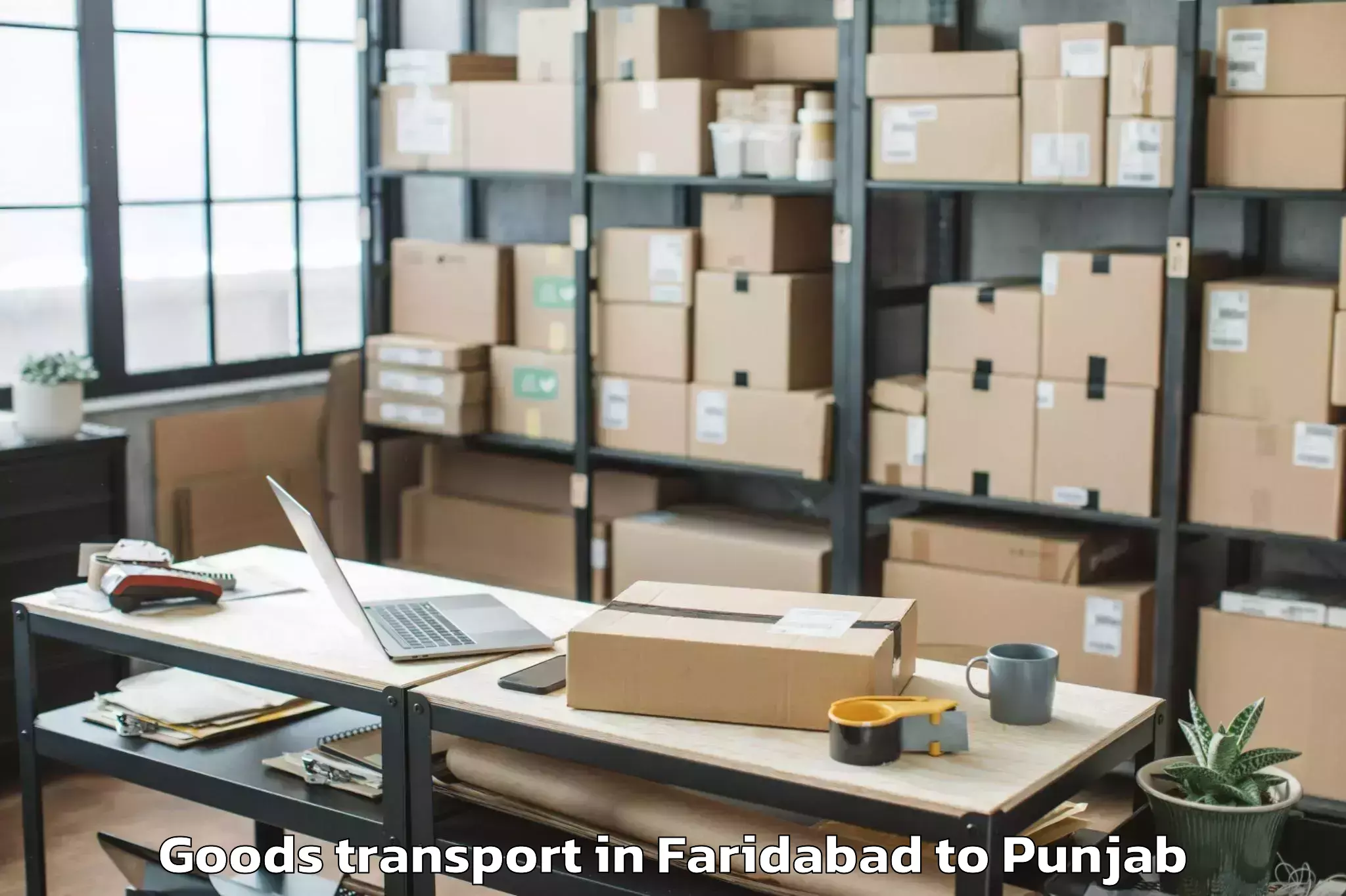 Top Faridabad to Patti Tarn Tara Goods Transport Available